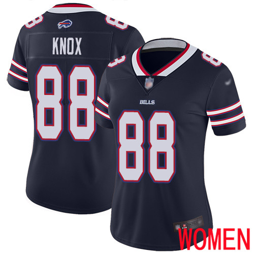 Women Buffalo Bills #88 Dawson Knox Limited Navy Blue Inverted Legend NFL Jersey